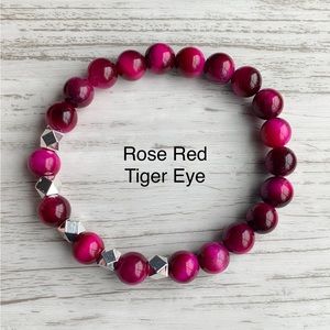 Beaded gemstone bracelet